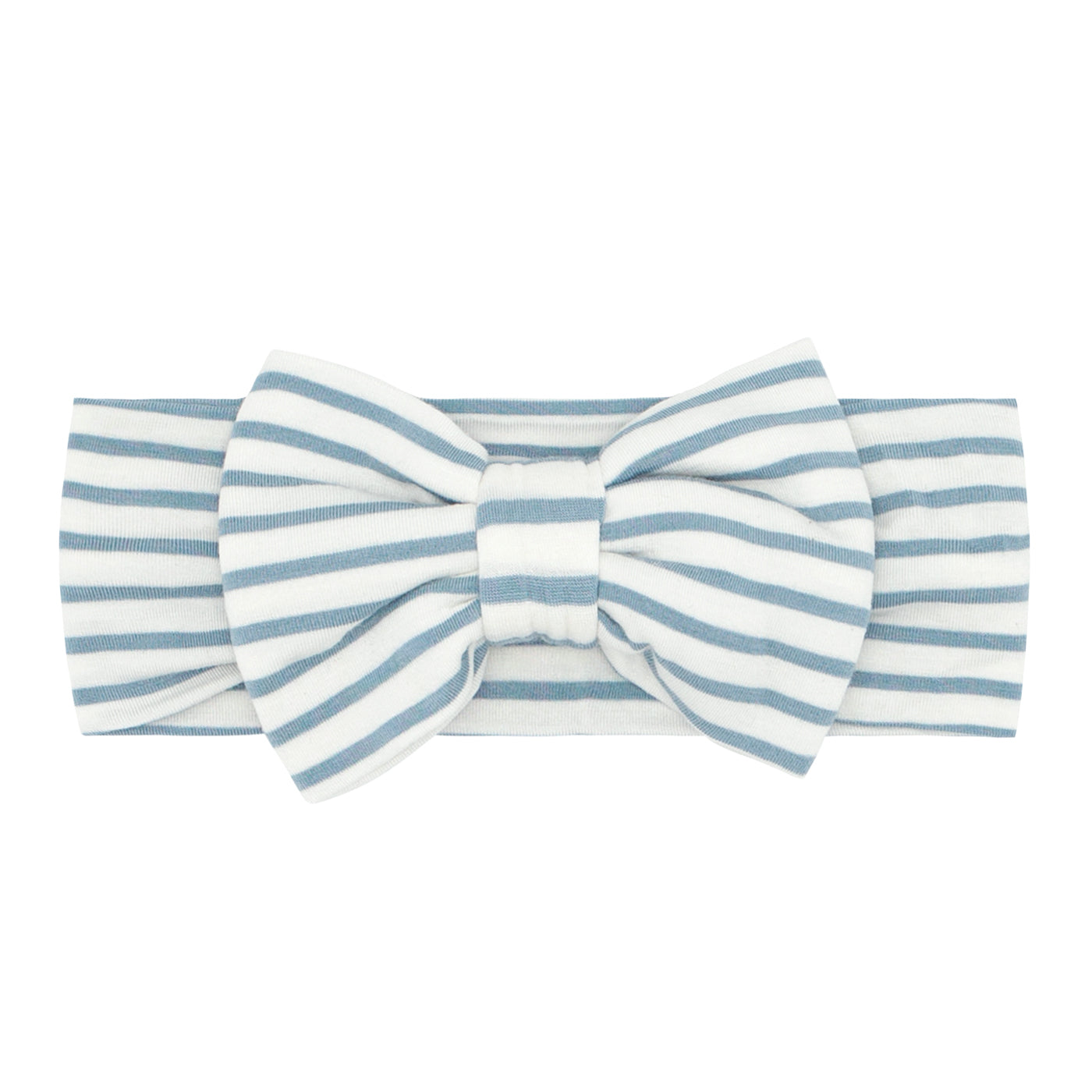 Fog Stripes Luxe Bow Headband - Little Sleepies