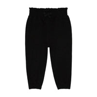 Flat lay image of Black Paperbag Joggers