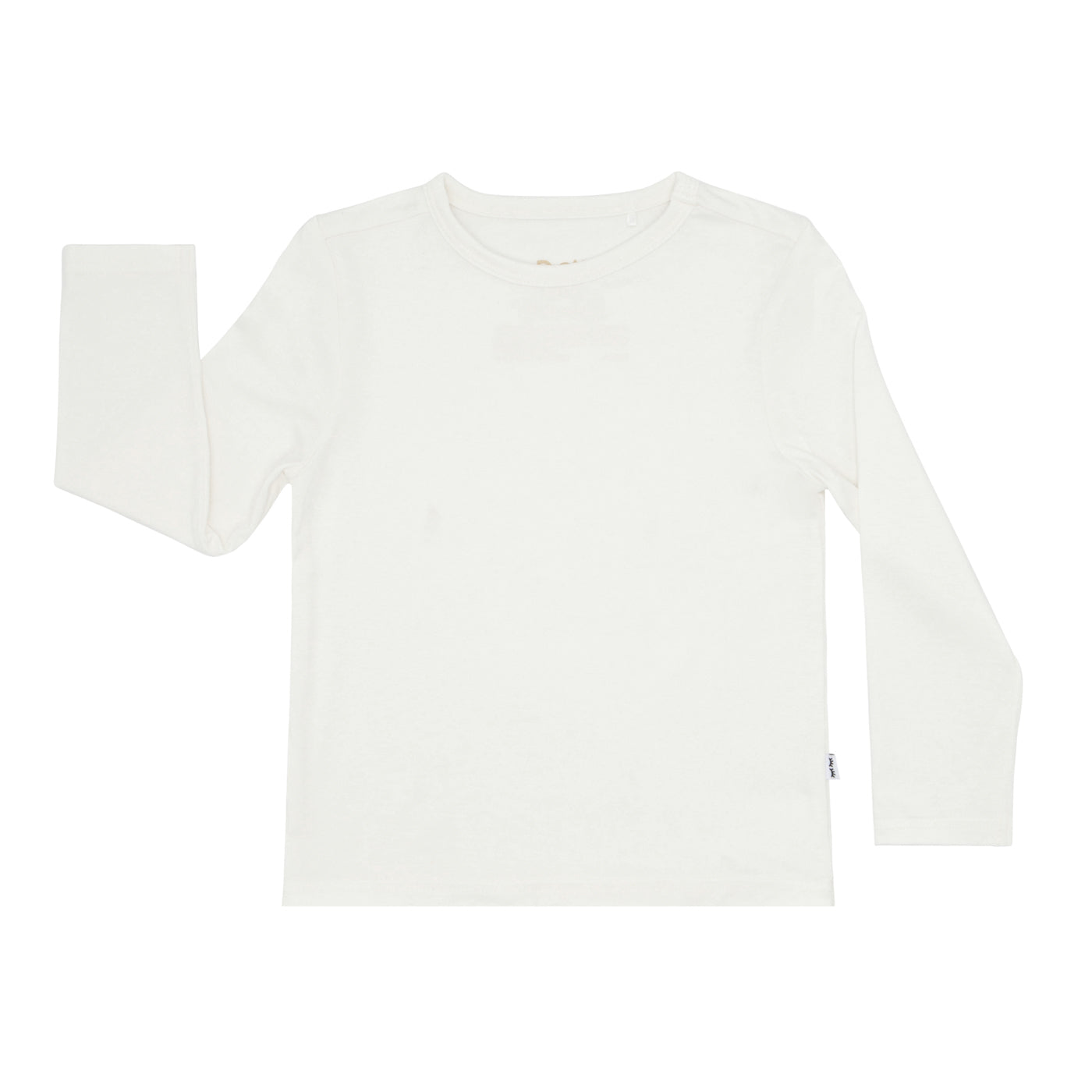 Flat lay image of an Ivory classic tee