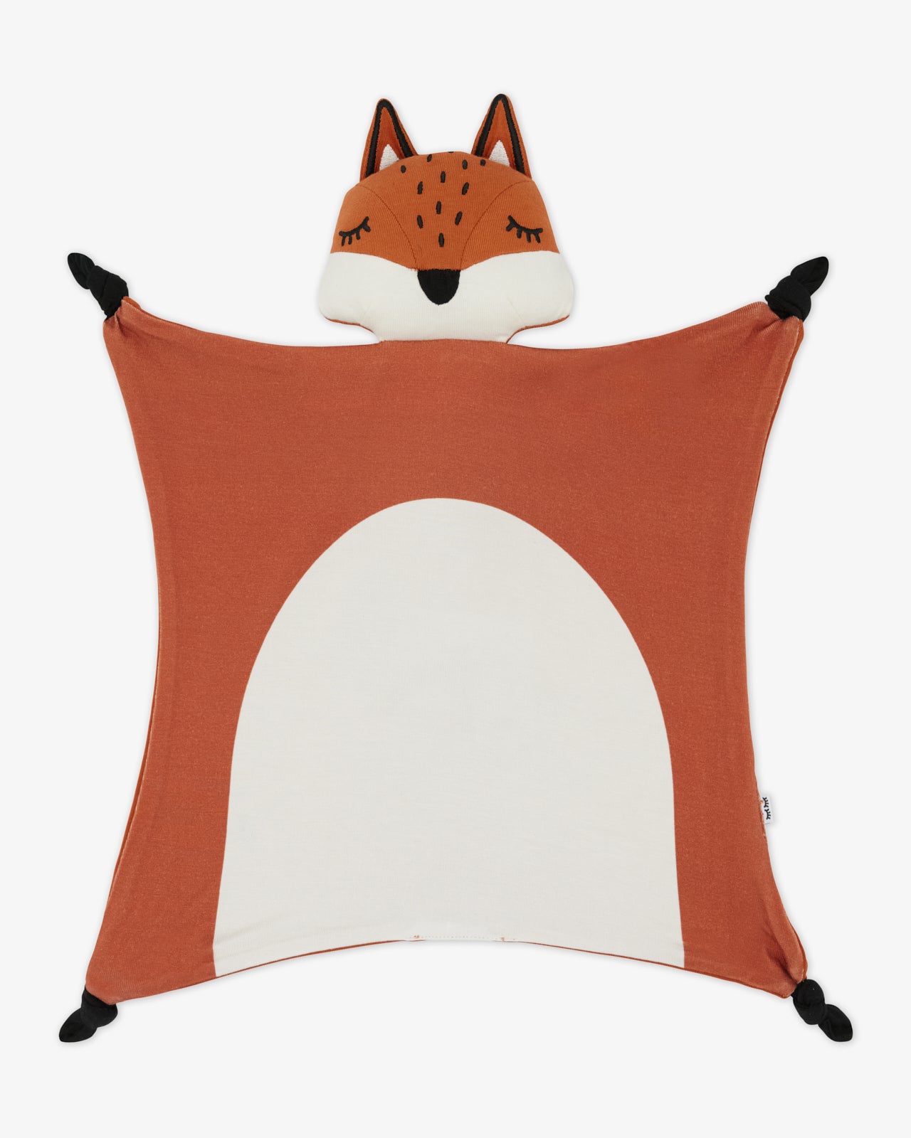 Flat lay of the Felix the Fox Sleepyhead Lovey showing the full blanket