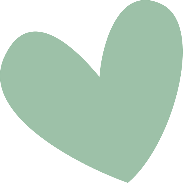 Illustration of a green heart