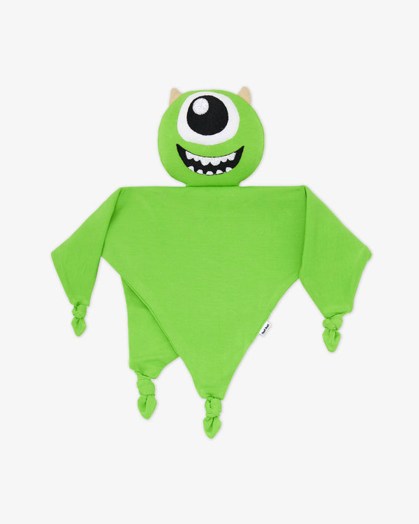Flat lay of the Disney Monsters, Inc. Mike Wazowski Lovey