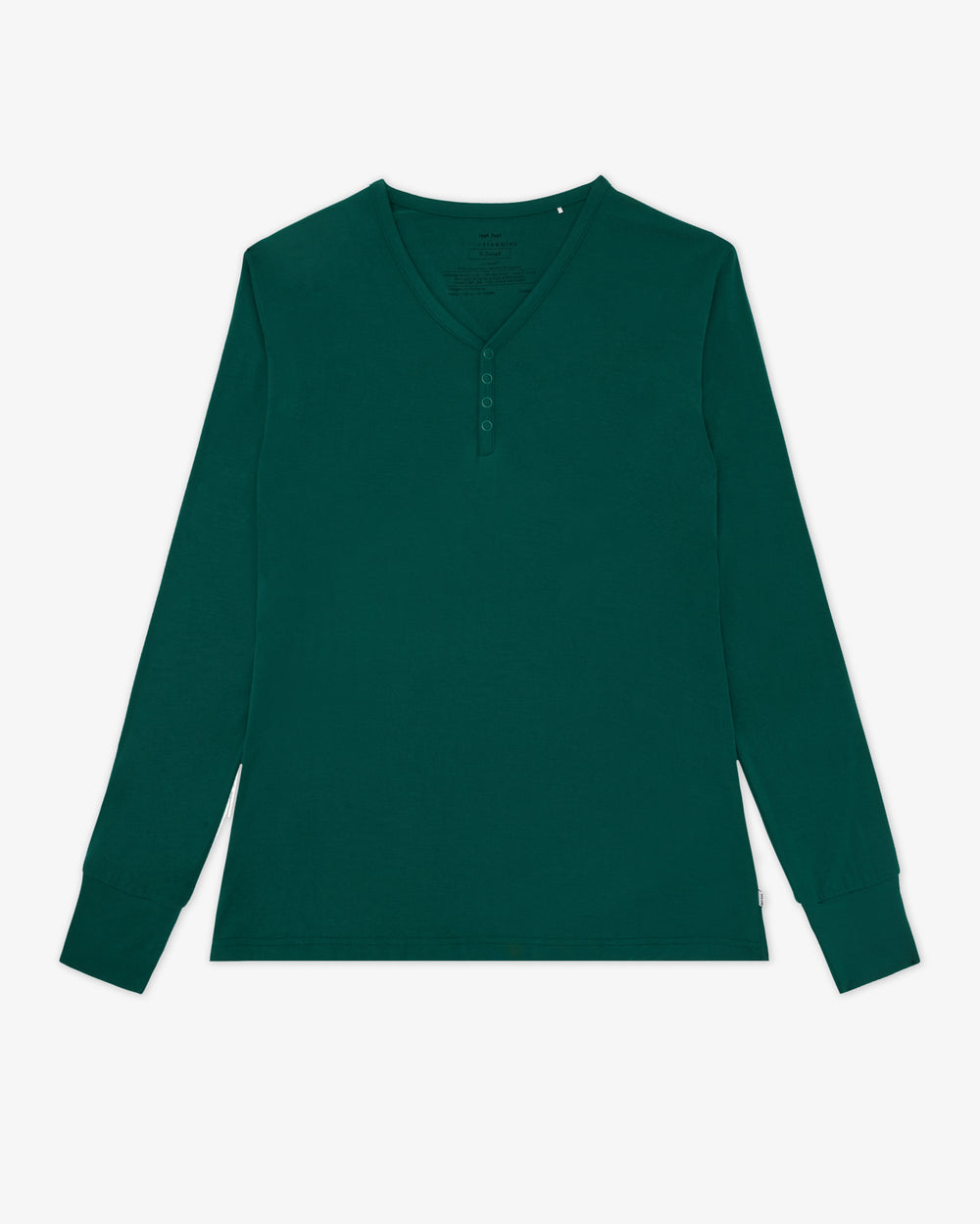 Flat lay of the Emerald Women's Long Sleeve Pajama Top