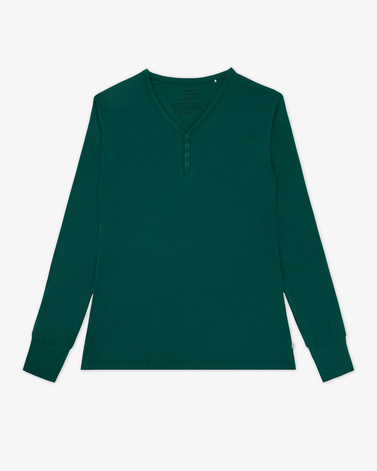 Flat lay of the Emerald Women's Long Sleeve Pajama Top