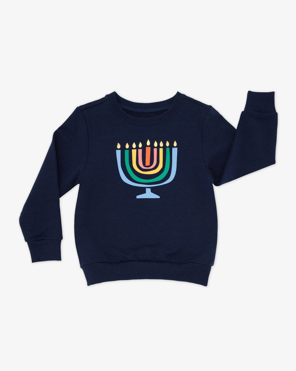 Flat lay of the Menorah Crewneck Sweatshirt