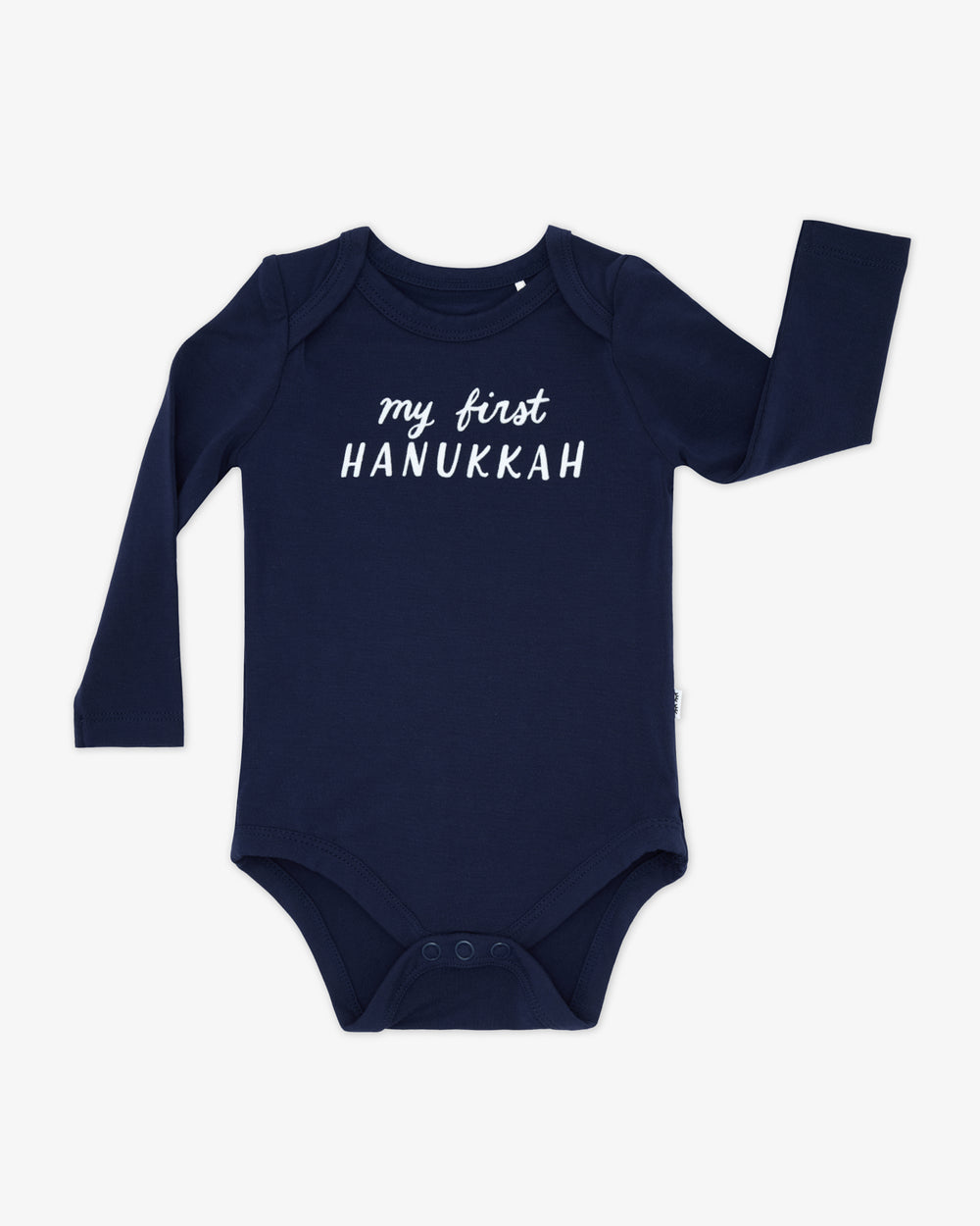 Flat lay of the My First Hanukkah Bodysuit