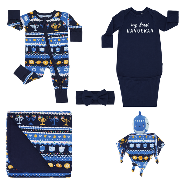 Hanukkah Fair Isle Zippy set