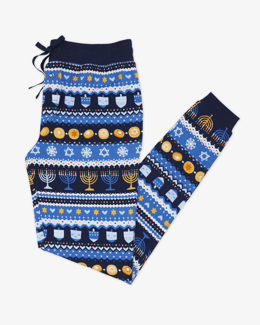 Flat lay of the Hanukkah Fair Isle Women's Pajama Pants