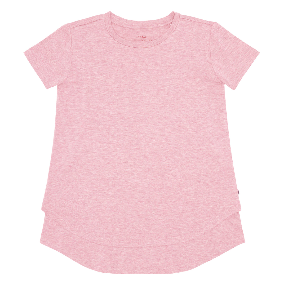 Flat lay image of a Heather Mauve women's nursing top