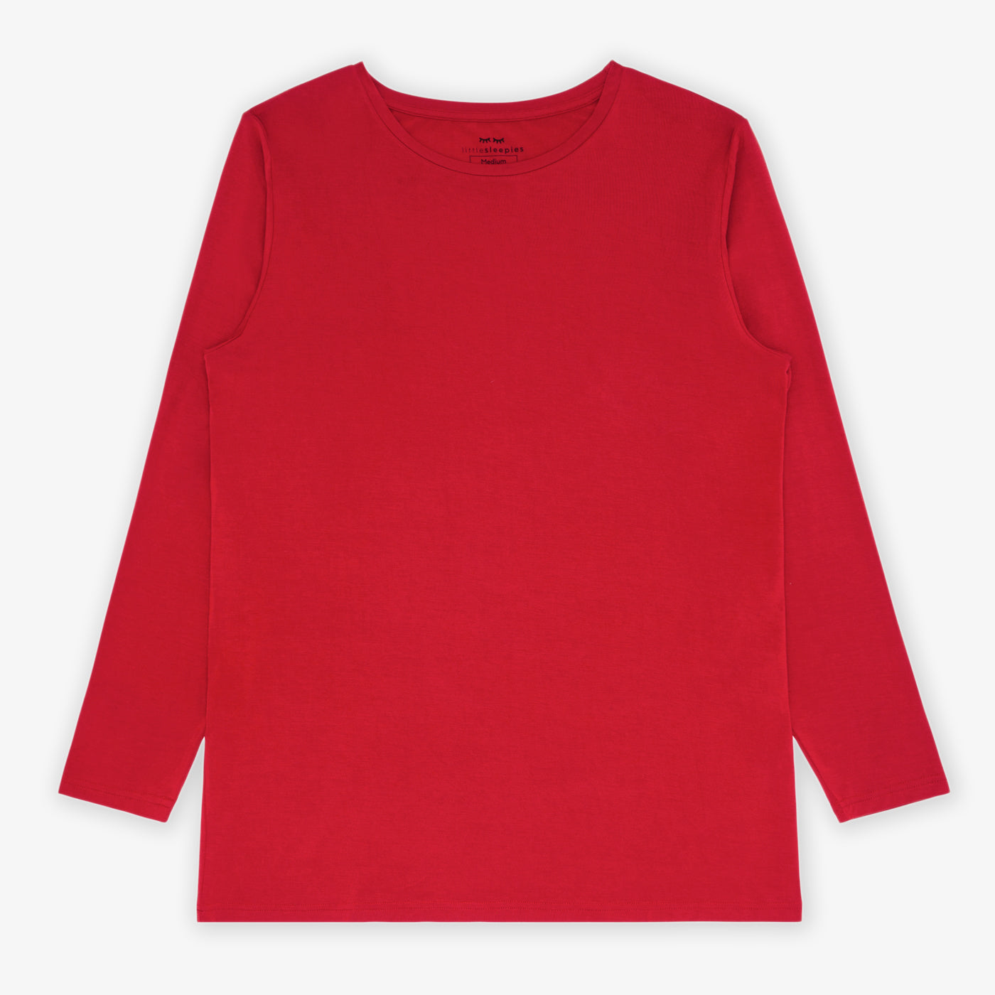 Flat lay image of the Holiday Red Men's Pajama Top