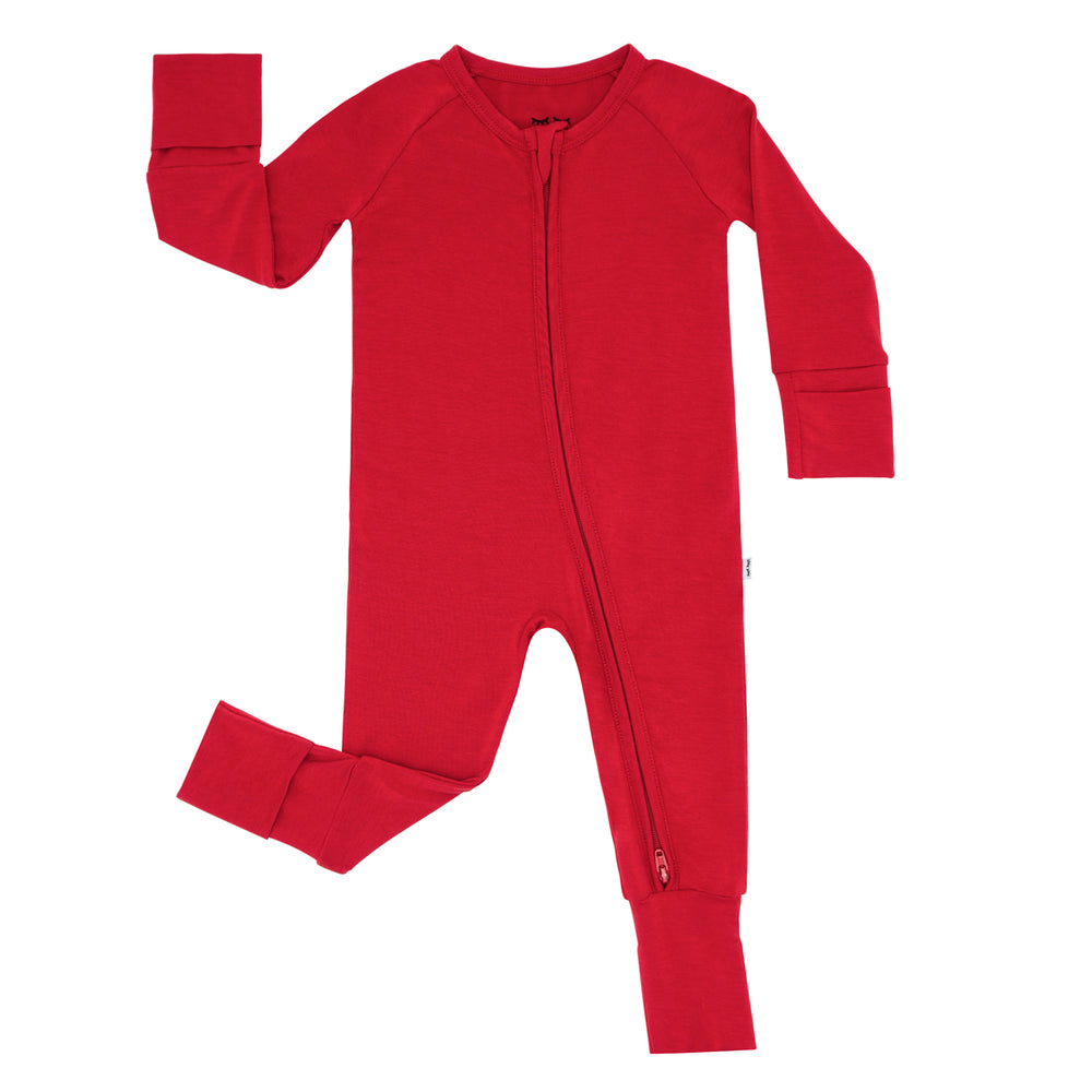 Flat lay image of a Holiday Red zippy