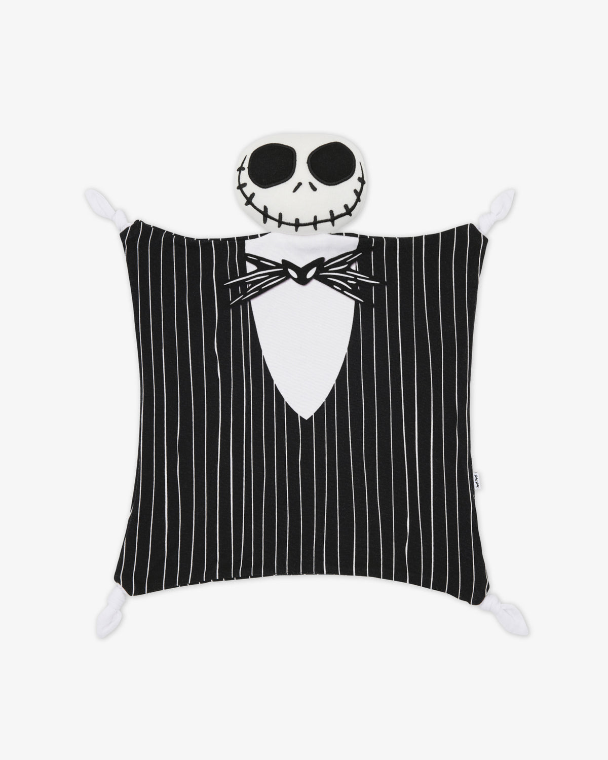Flat lay of the Disney Jack Skellington Lovey showing the full blanket