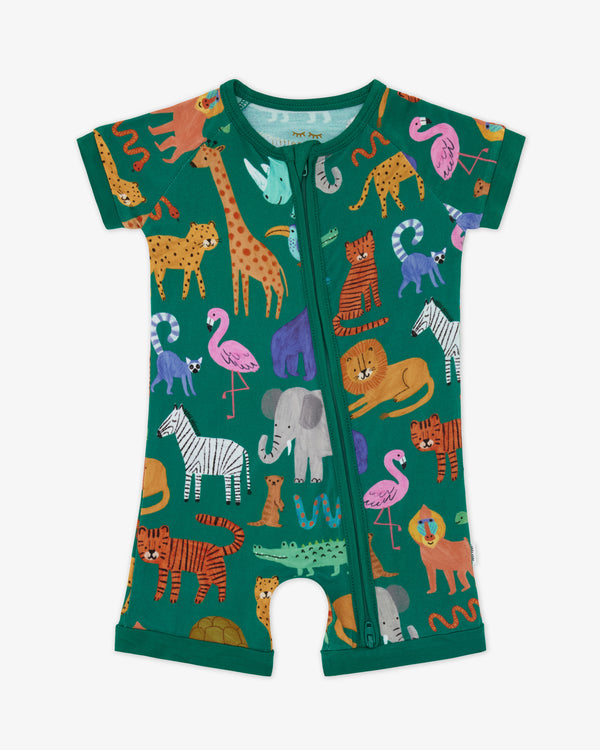 Flat lay of the Wild Zoo Shorty Zippy