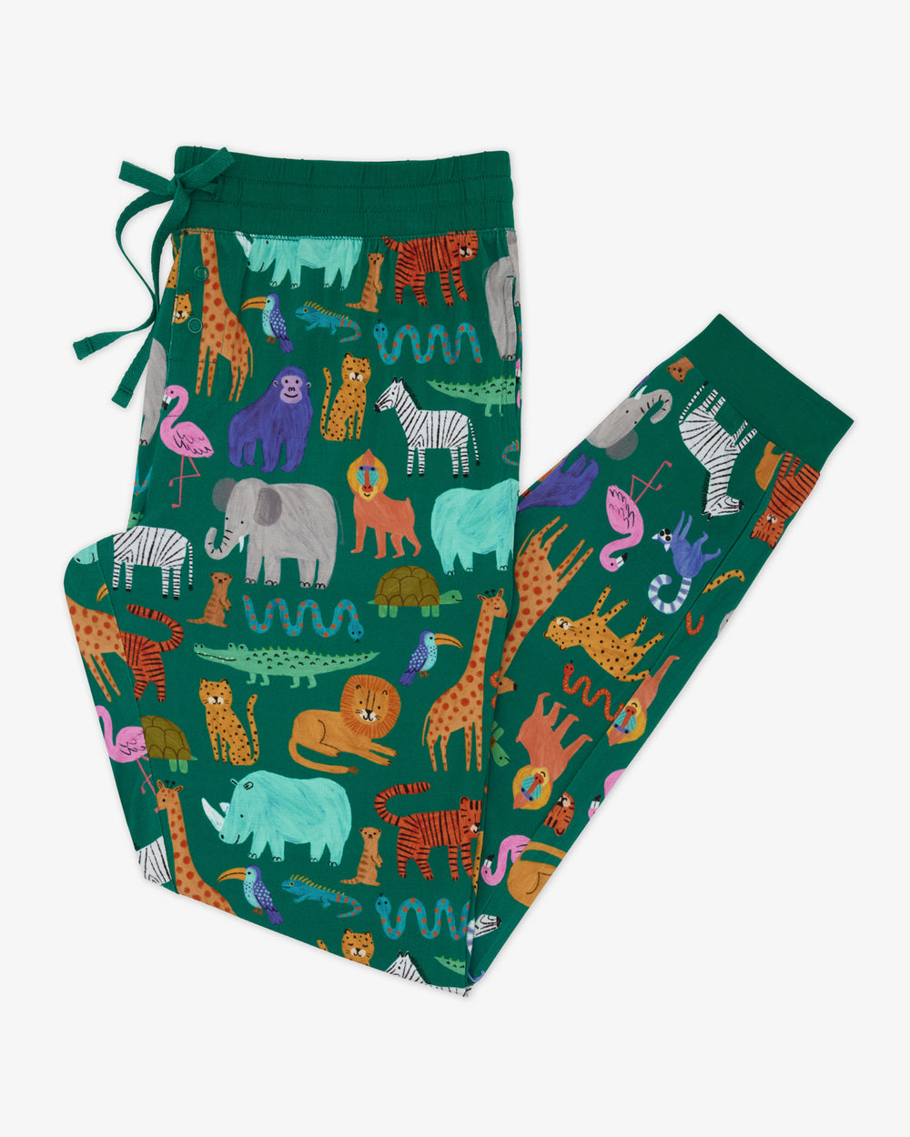 Flat lay of the Wild Zoo Women's Pajama Pants