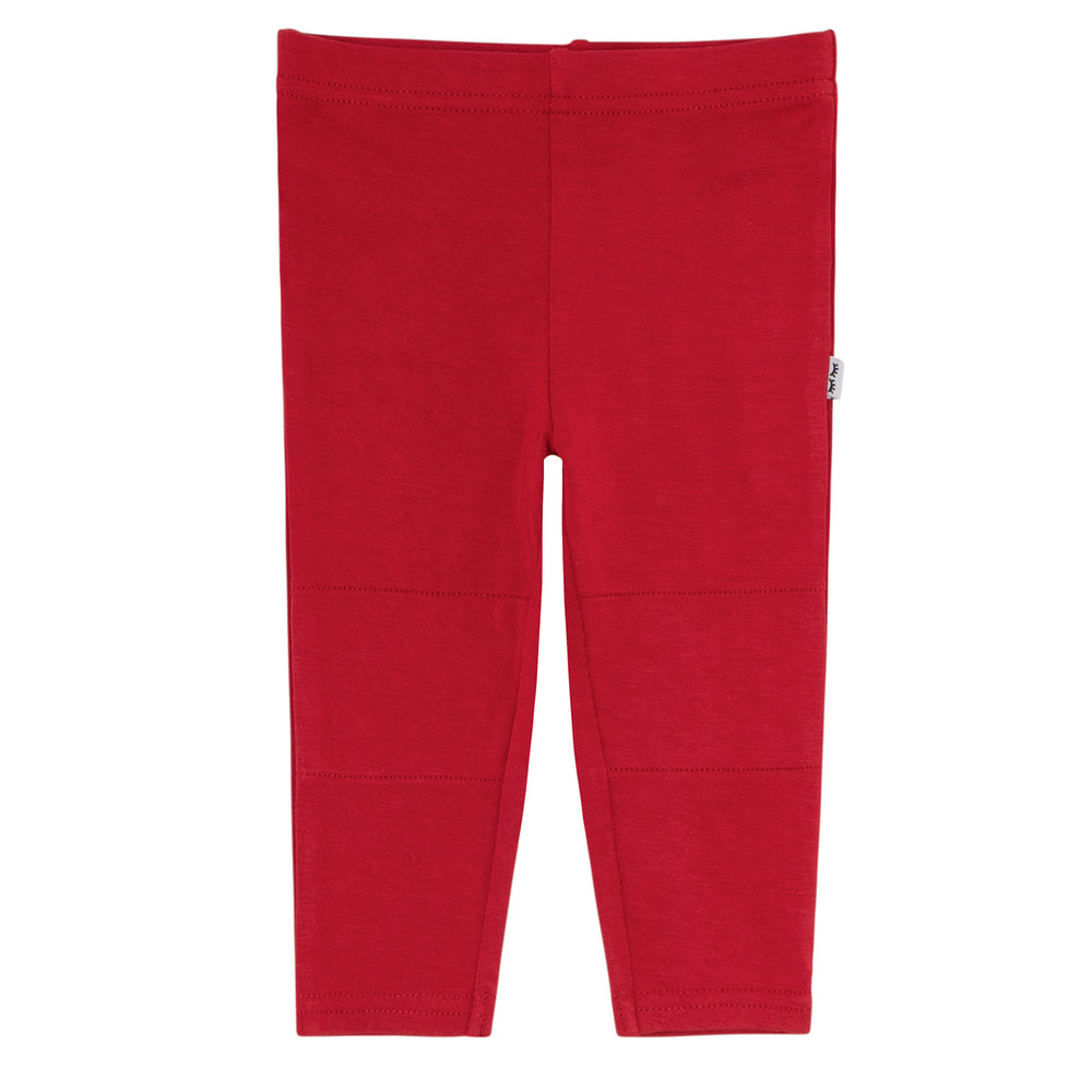 Flat lay image of Holiday Red leggings