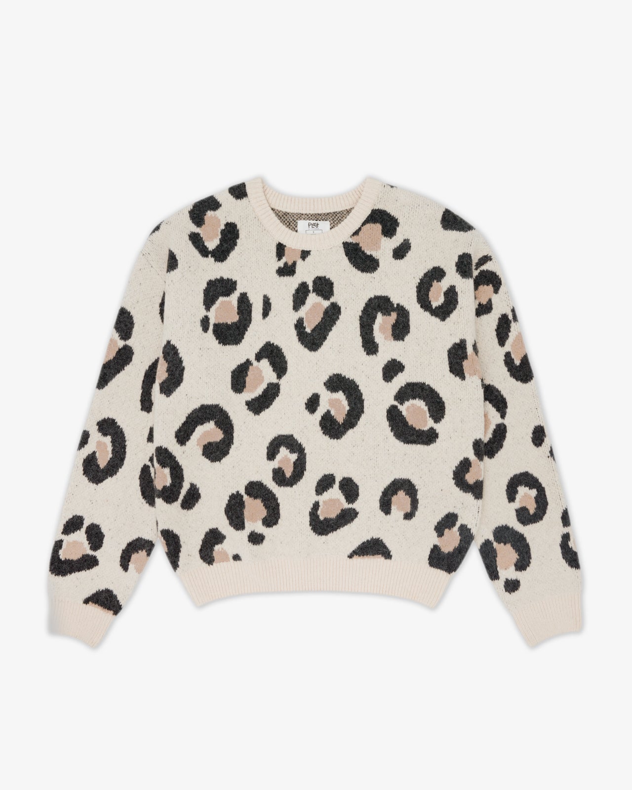 Snowy Leopard Women's Drop Shoulder Sweater | Little Sleepies