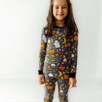 LS/P PJ Set - Hey Boo Two-Piece Pajama Set