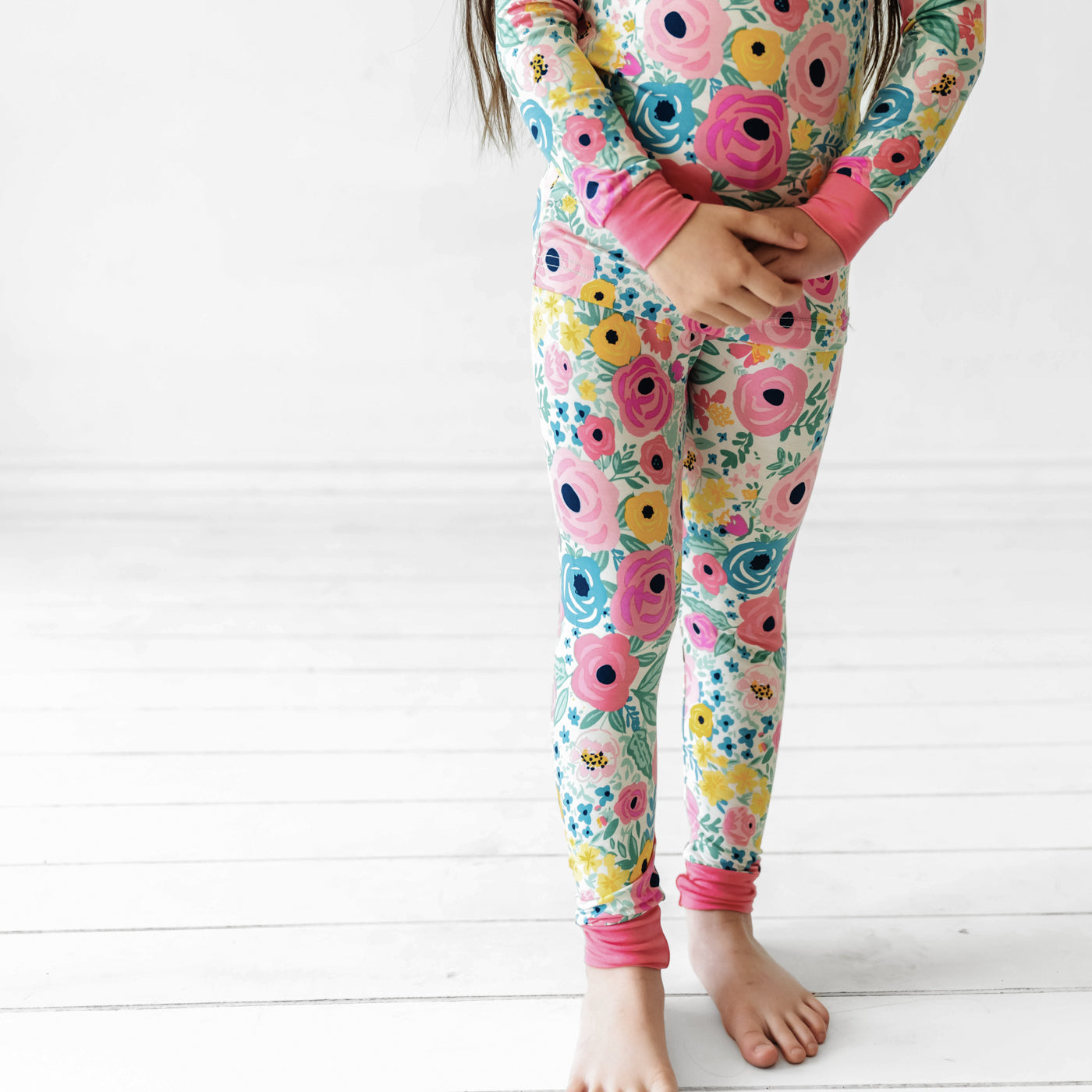 LS/P PJ Set - Secret Garden Two-Piece Bamboo Viscose Pajama Set