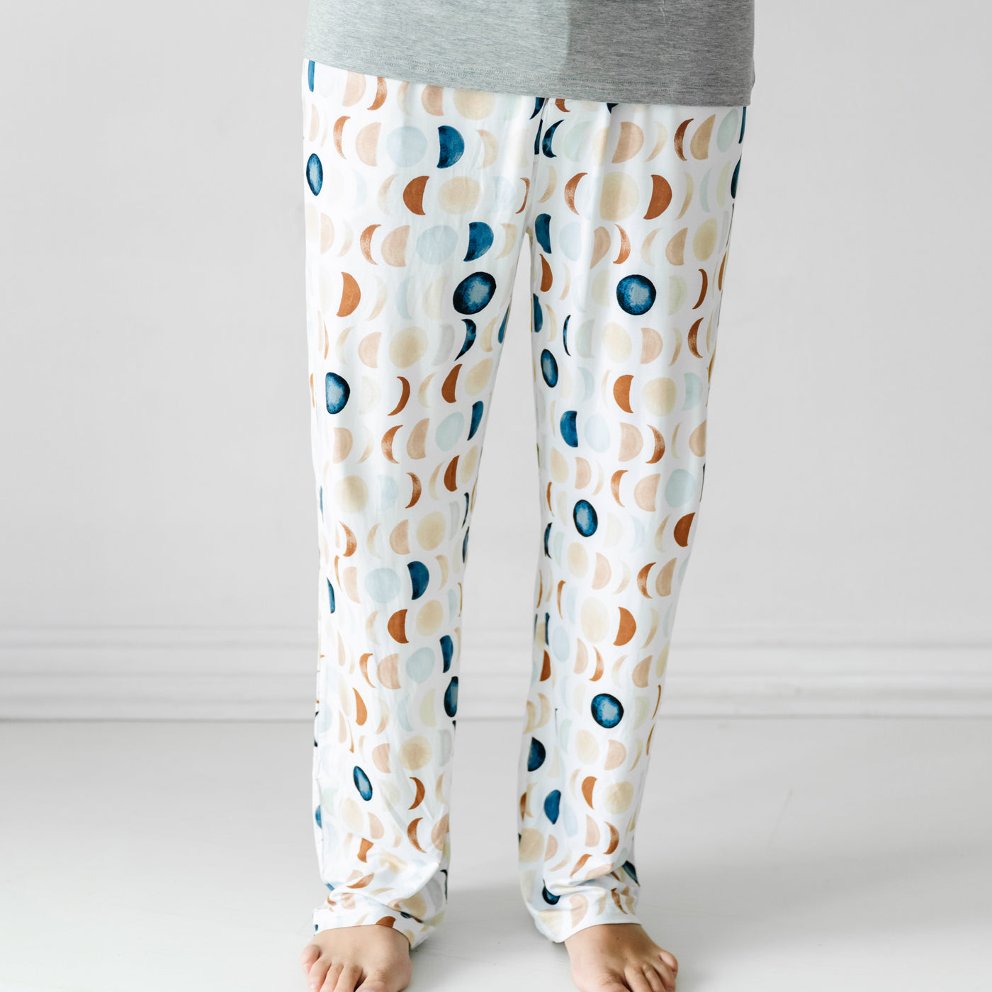 Close up image of men's Luna Neutral pajama pants