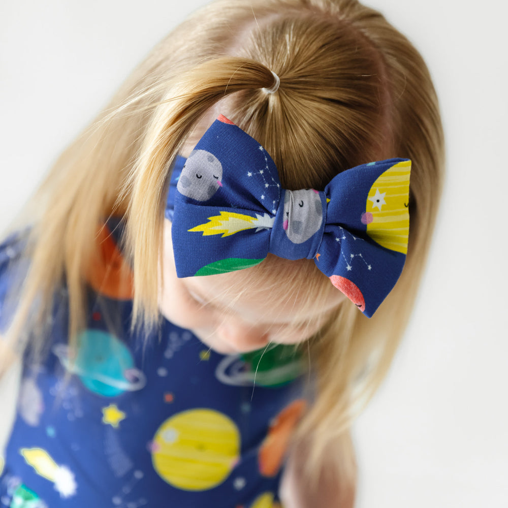 Click to see full screen - Luxe Bow - Sleepy Galaxy Luxe Bow Headband