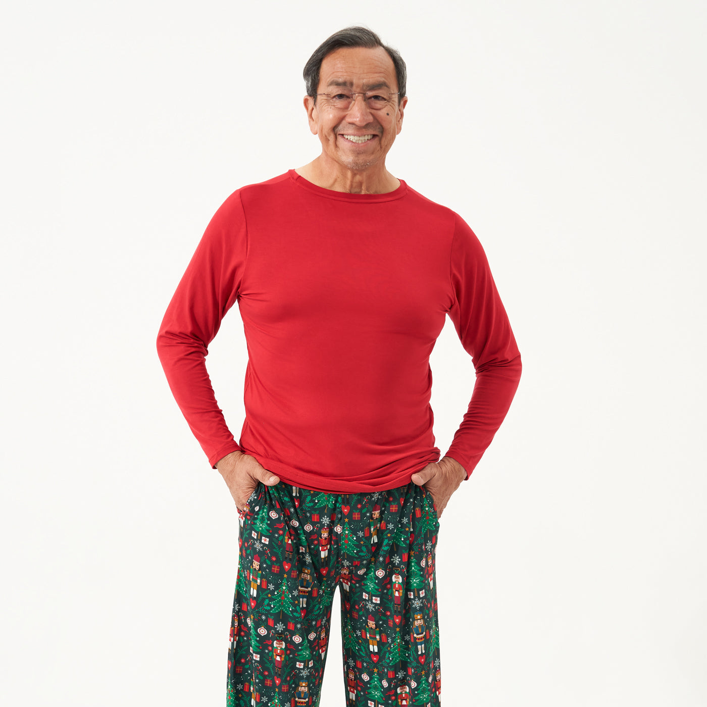 Men's LS PJ Tops - Holiday Red Men's Pajama Top