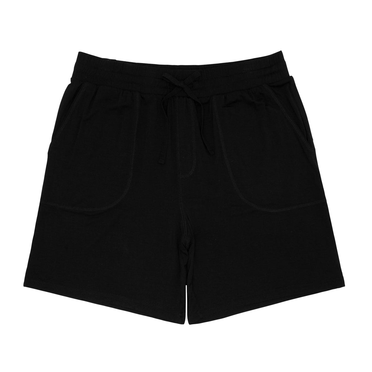 Men's PJ Shorts - Black Men's Bamboo Viscose Pajama Shorts