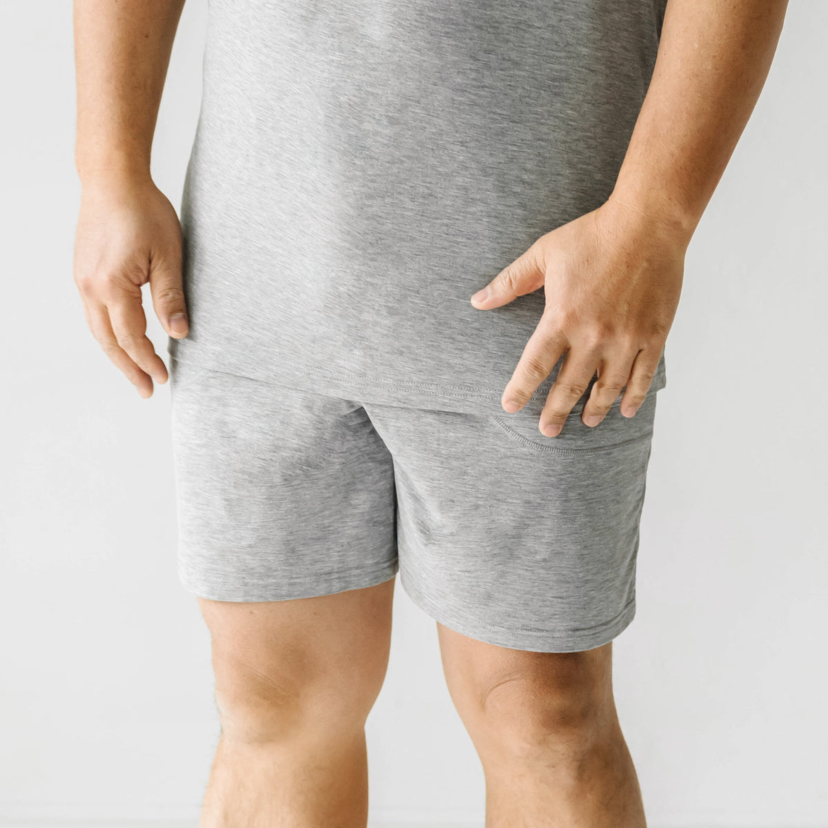 Men's PJ Shorts - Heather Gray Men's Bamboo Viscose Pajama Shorts