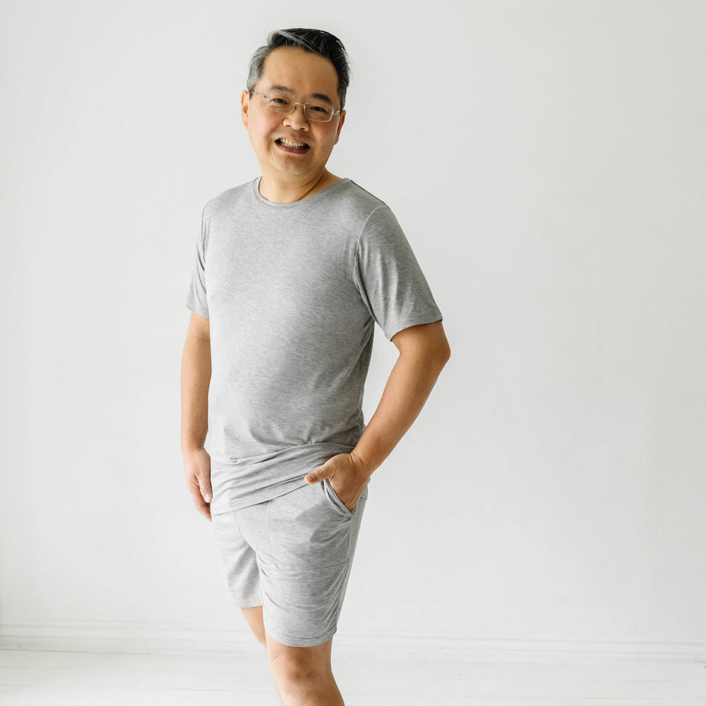 Men's PJ Shorts - Heather Gray Men's Bamboo Viscose Pajama Shorts