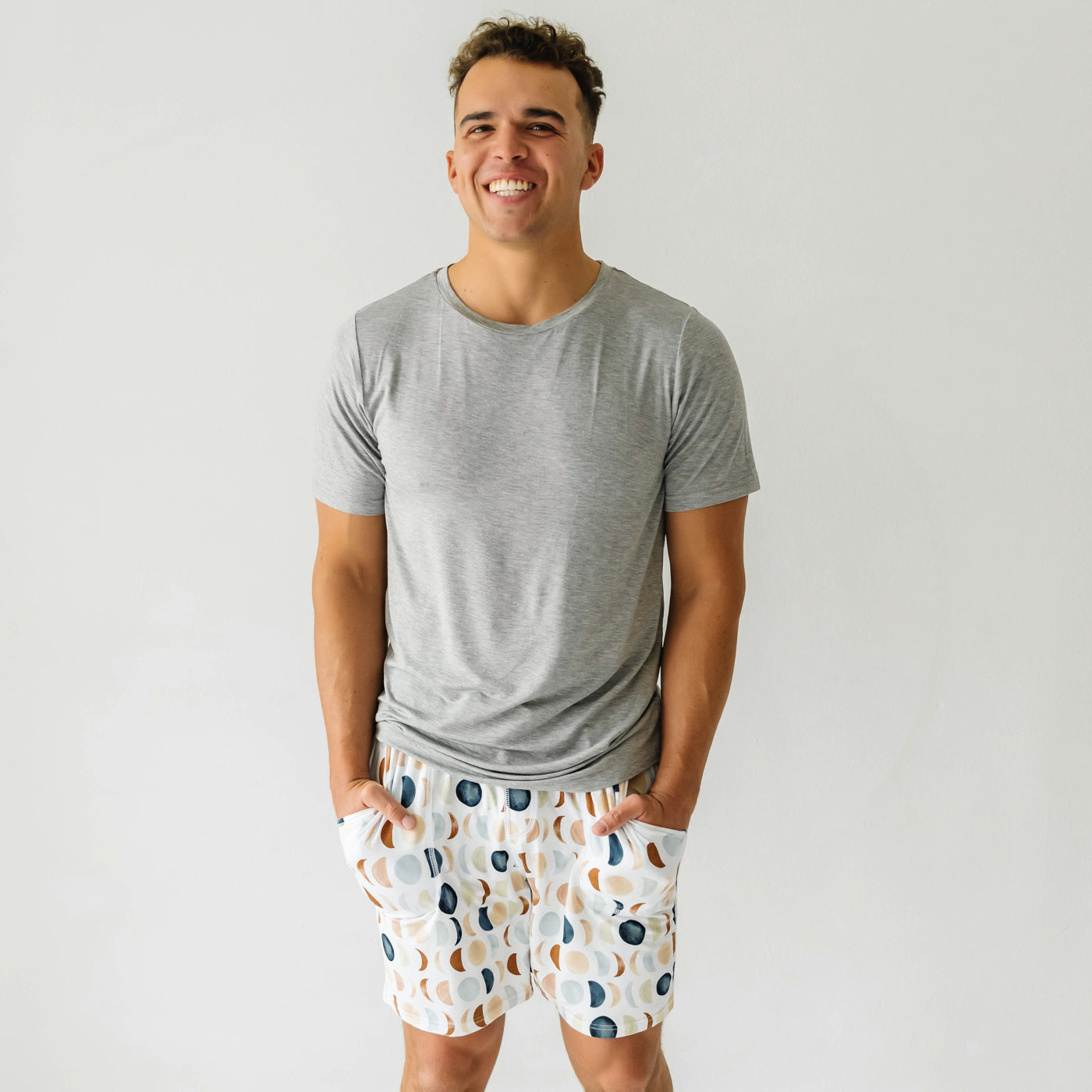 Men's PJ Shorts - Luna Neutral Men's Pajama Shorts