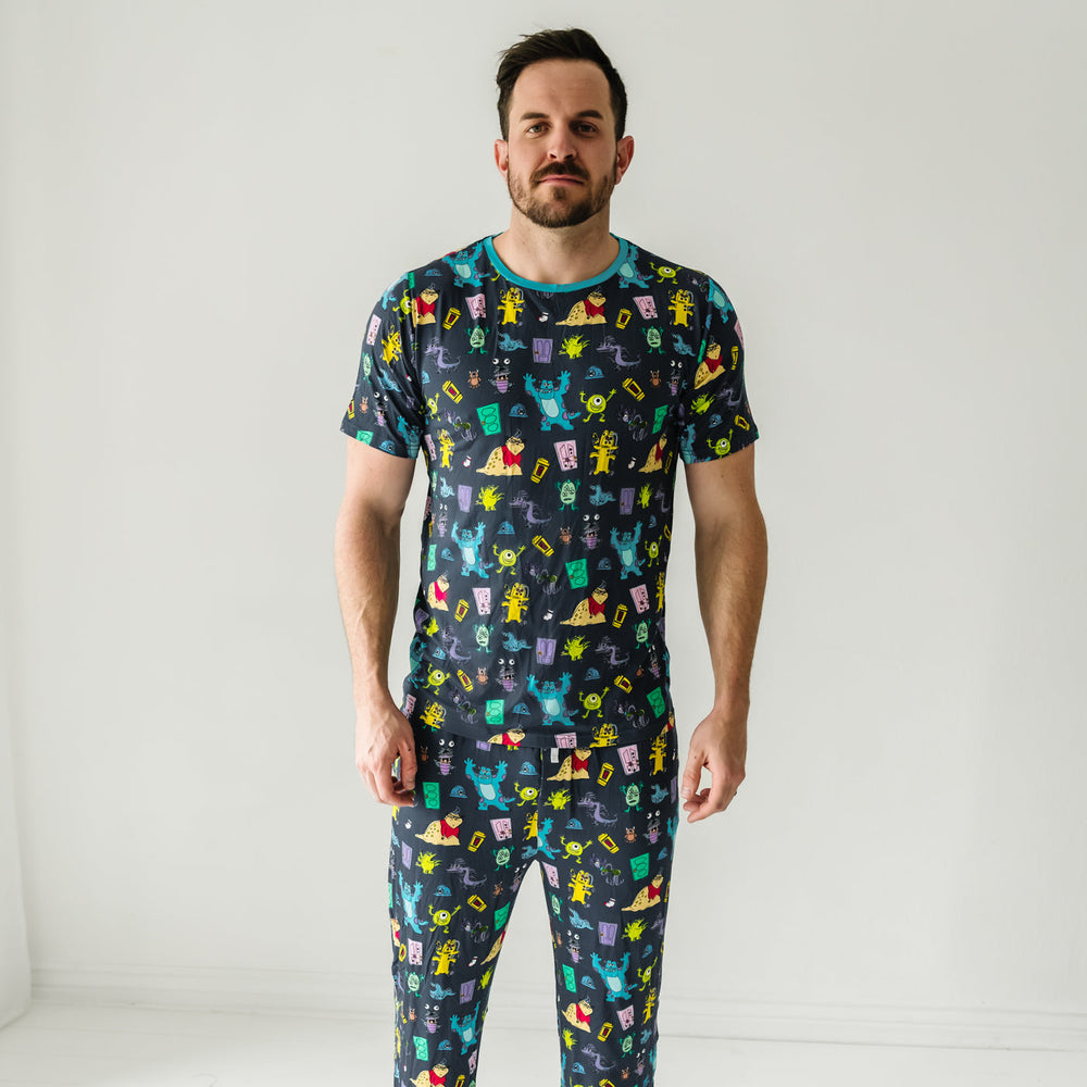 Click to see full screen - Men's SS PJ Tops - Disney & Pixar Monsters, Inc. Men's Short Sleeve Bamboo Viscose Pajama Top