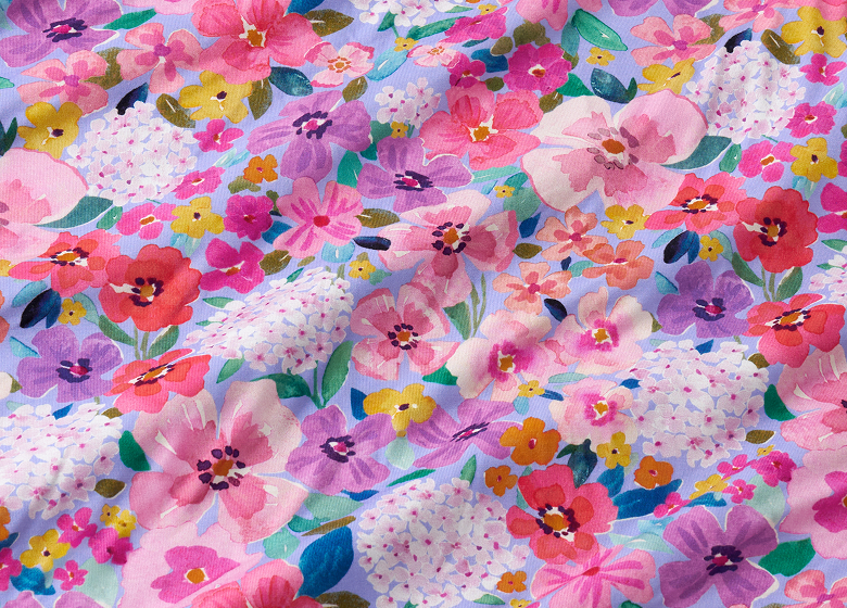 Close up of Sweet Sprigs print