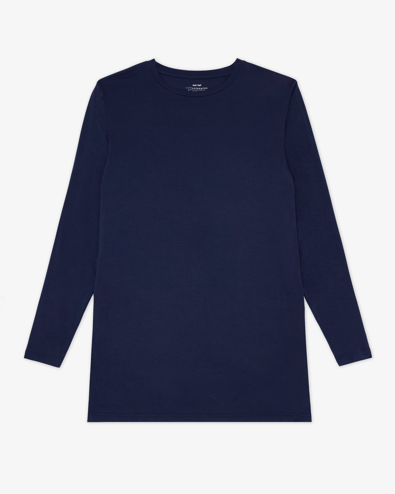 Flat lay of the Classic Navy Men's Long Sleeve Pajama Top