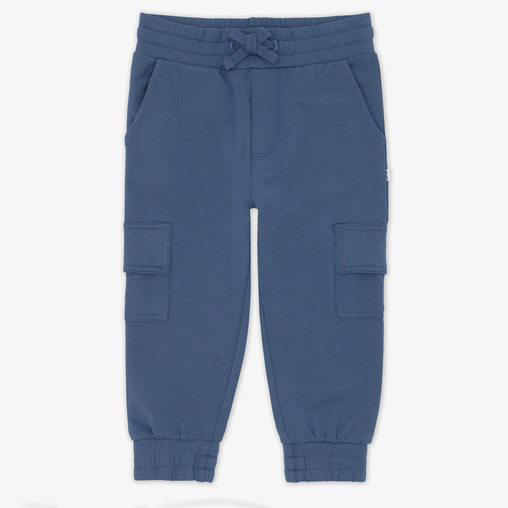 Flat lay image of the Vintage Navy Cargo Jogger