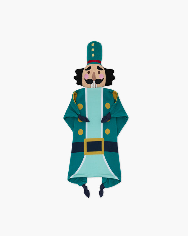 Flat lay of the Hans the Nutcracker Sleepyhead Lovey