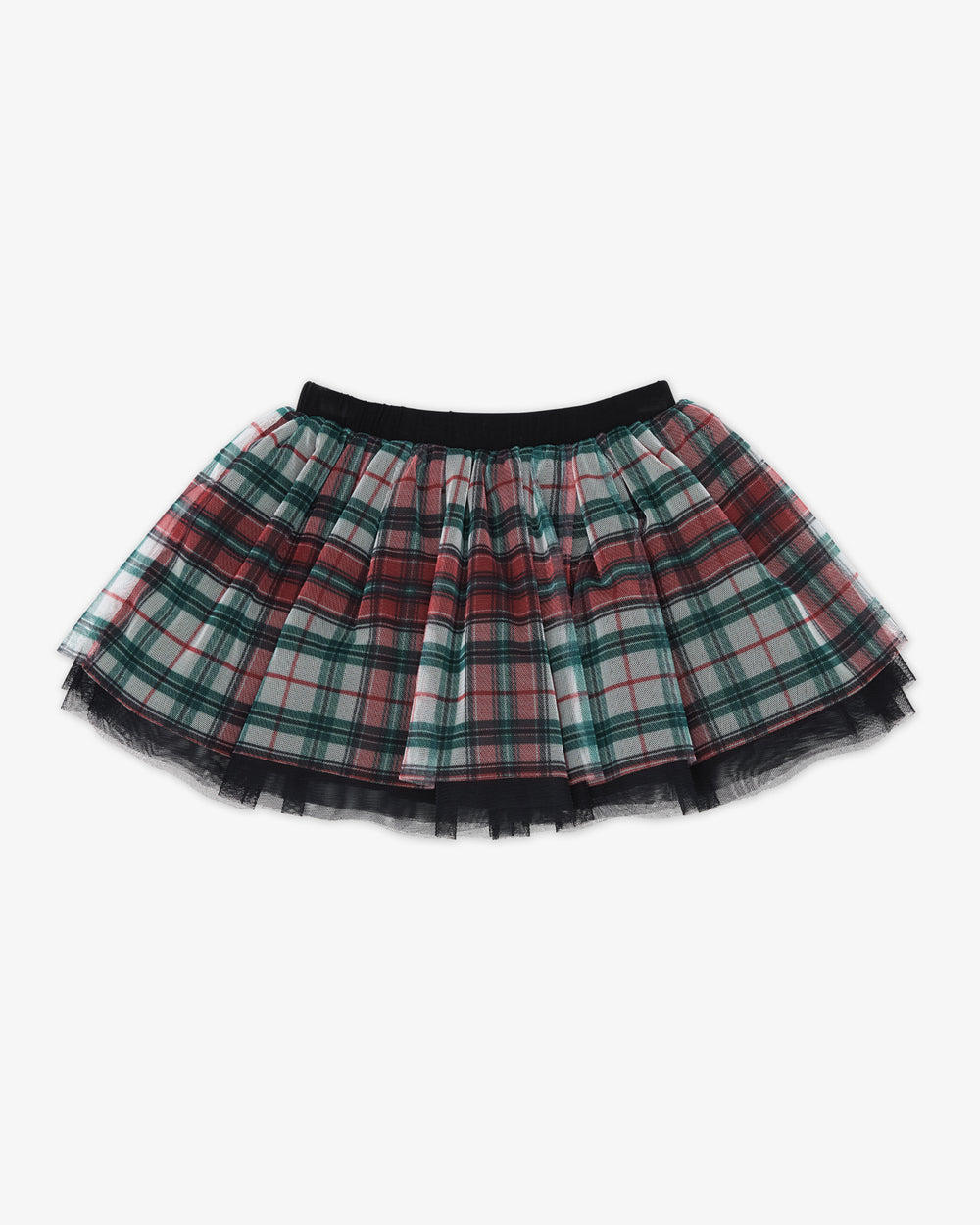 Flat lay of the Holly Plaid Tutu Skirt