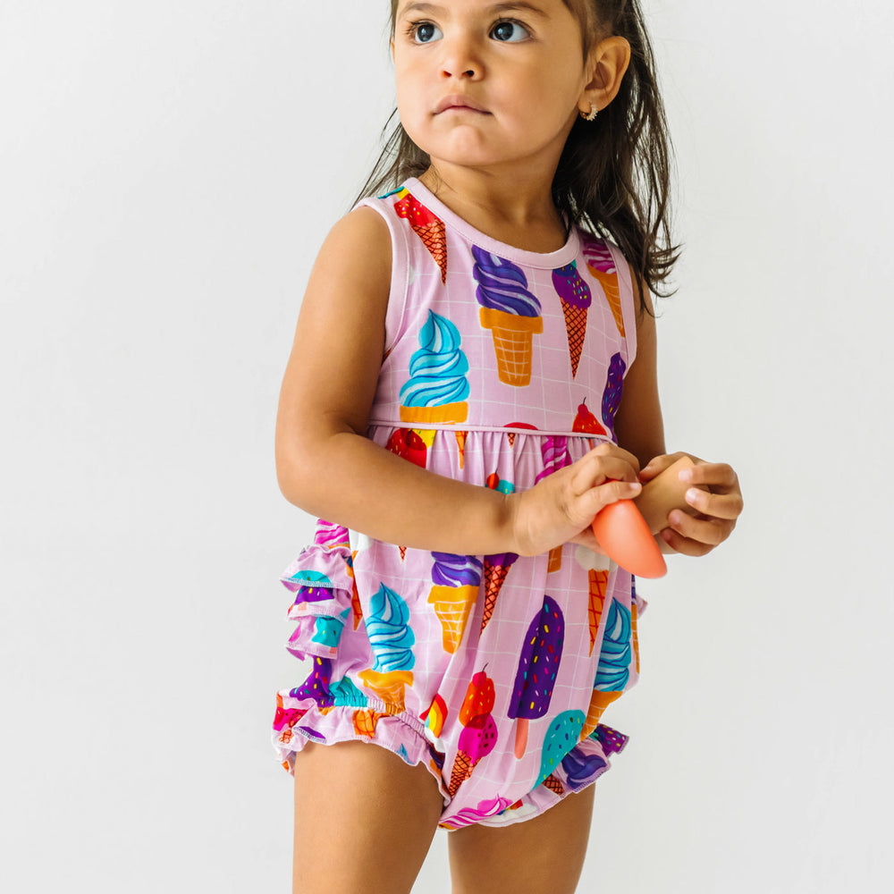 Play Bubble - Pink Rainbow Sprinkles Bubble Romper