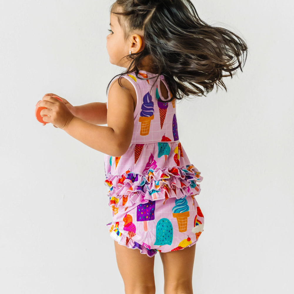 Play Bubble - Pink Rainbow Sprinkles Bubble Romper