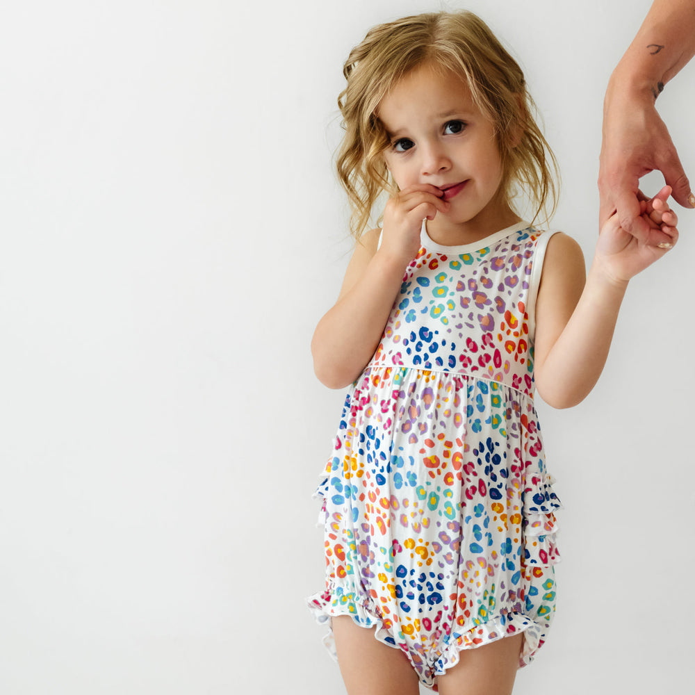 Play Bubble - Rainbow Leopard Bubble Romper