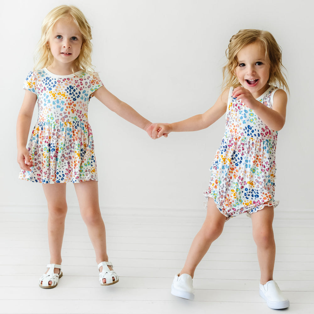 Play Bubble - Rainbow Leopard Bubble Romper