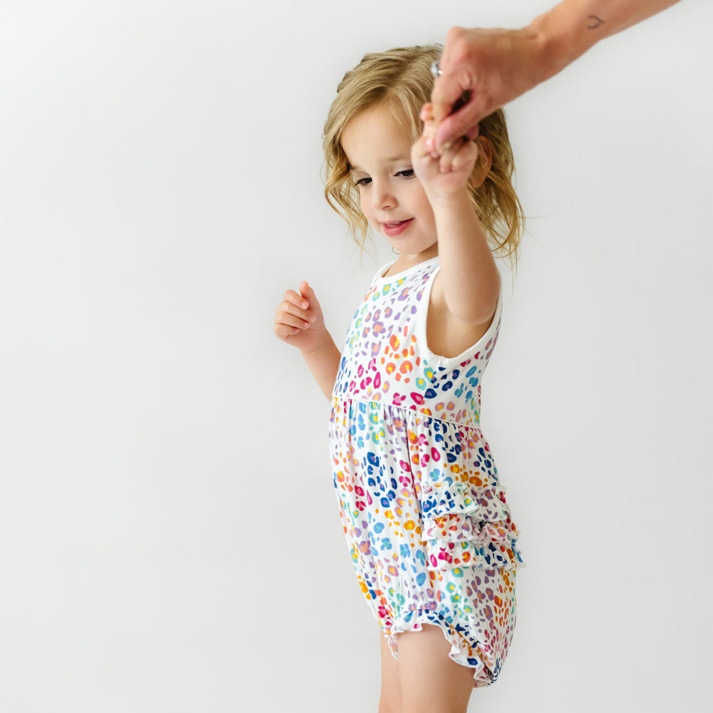 Play Bubble - Rainbow Leopard Bubble Romper