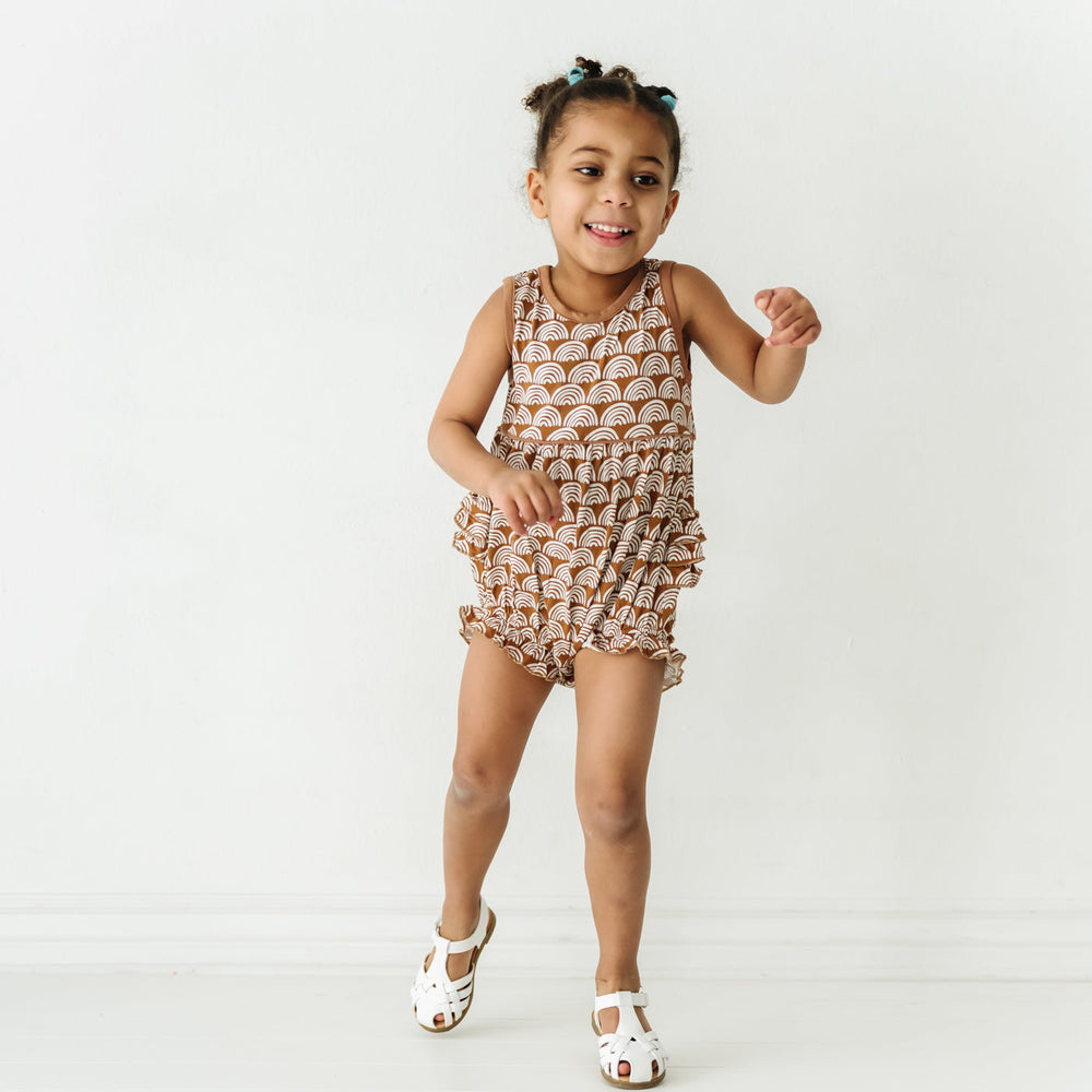 Play Bubble - Rust Rainbows Bubble Romper