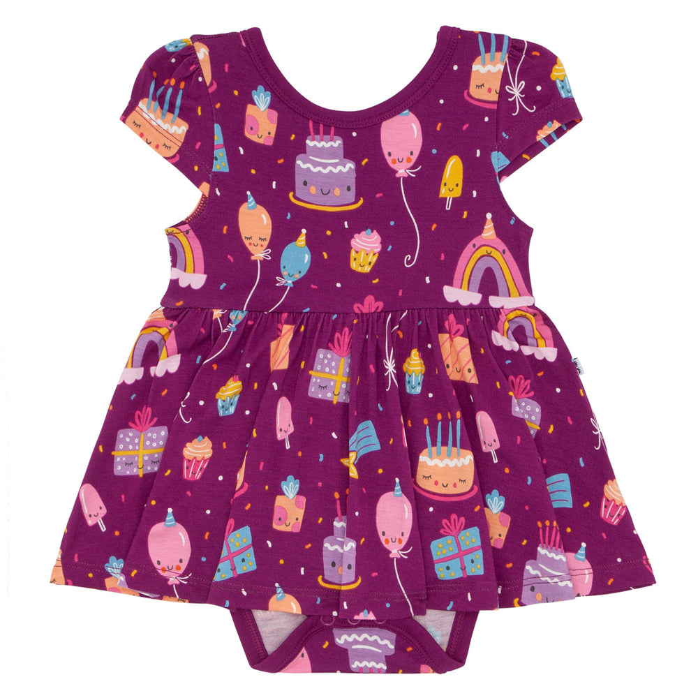 Play Dress W/B Twirl - Purple Birthday Wishes Twirl Dress With Bodysuit