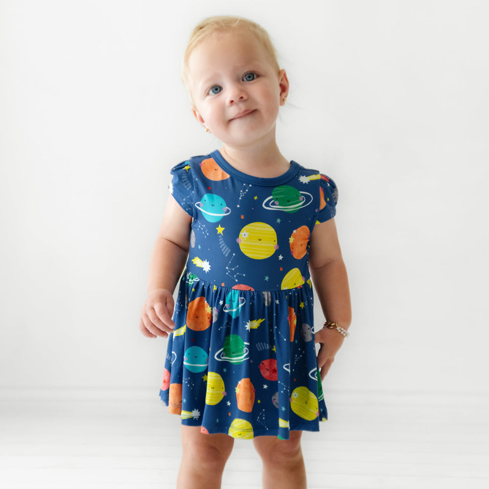 Play Dress W/B Twirl - Sleepy Galaxy Twirl Dress With Bodysuit