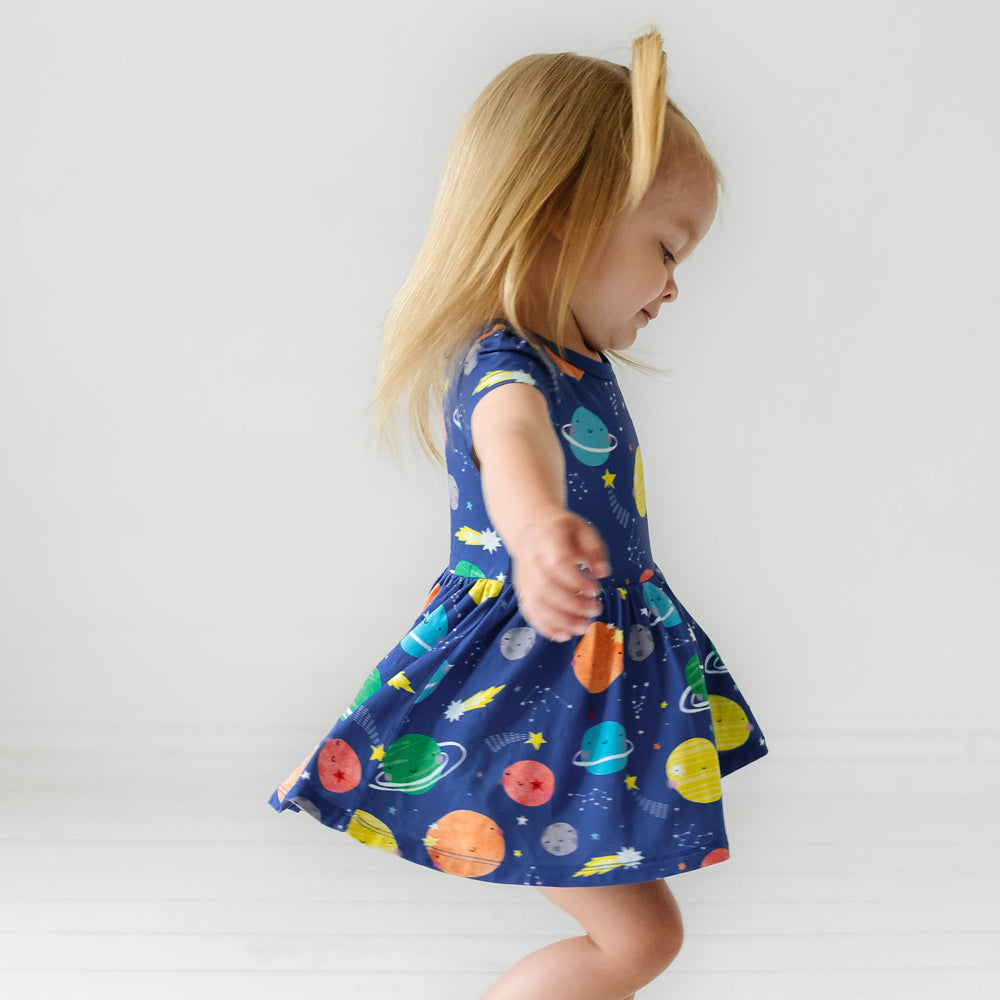 Play Dress W/B Twirl - Sleepy Galaxy Twirl Dress With Bodysuit