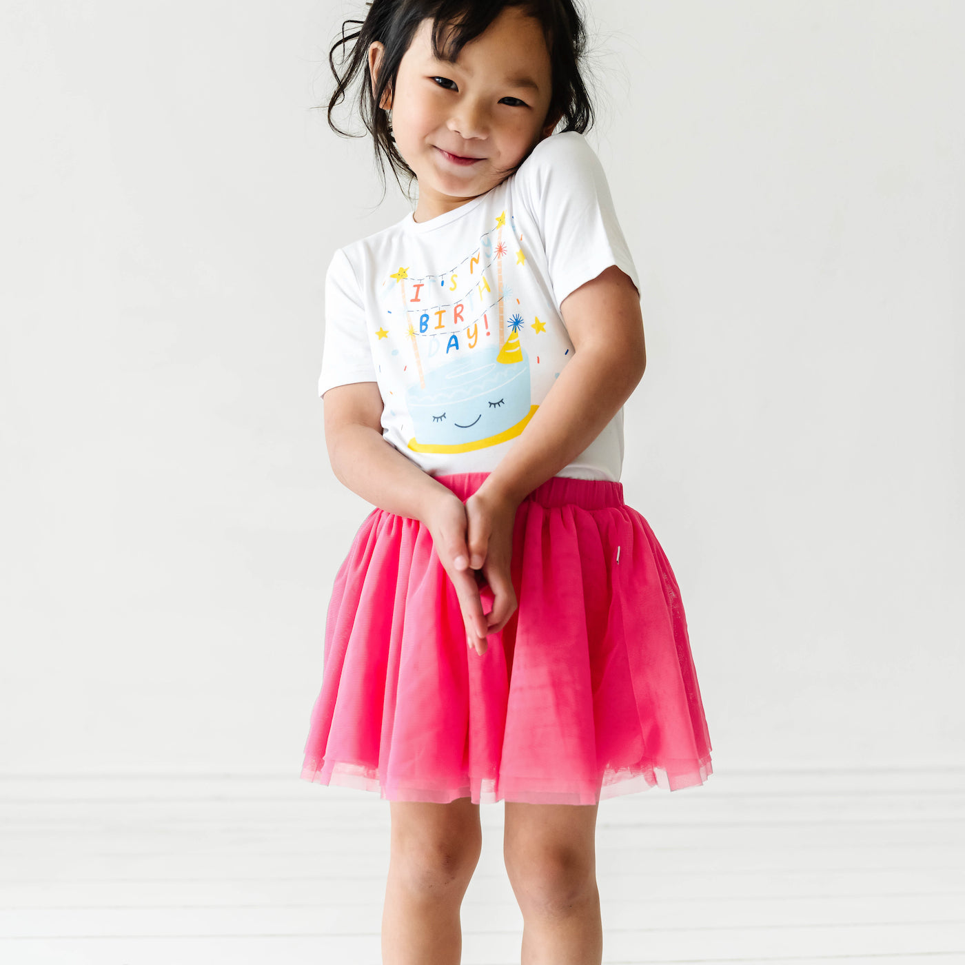Play Skirt - Raspberry Pink Bamboo Viscose Lined Tutu
