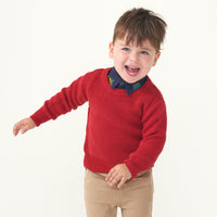 Play Sweater - Holiday Red Knit Sweater