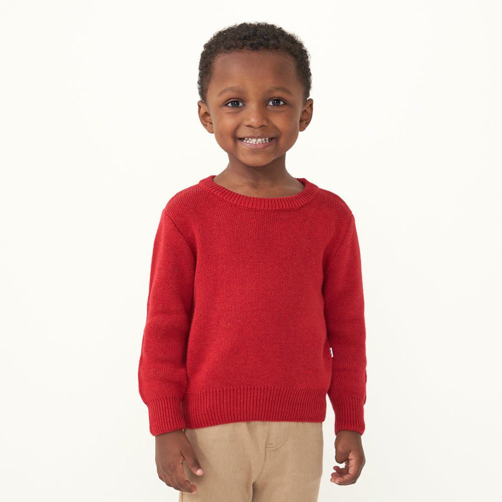 Play Sweater - Holiday Red Knit Sweater