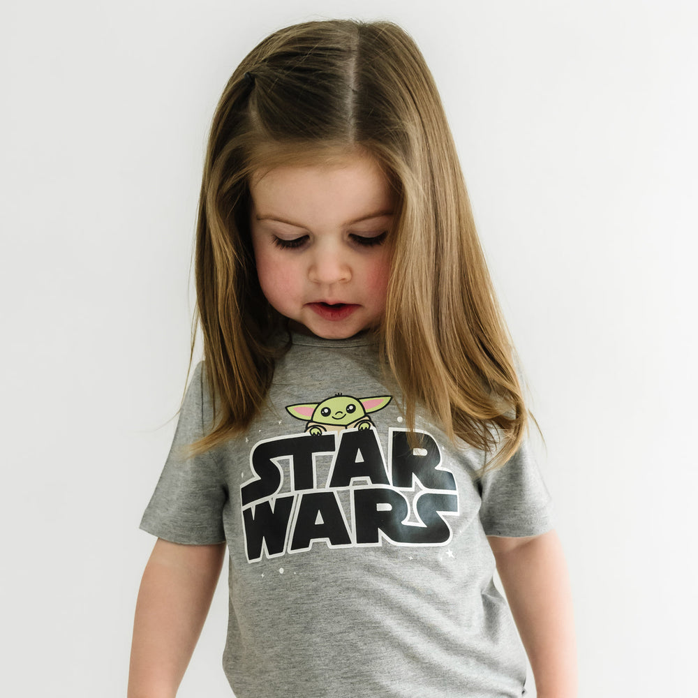 Click to see full screen - Play Tee - Star Wars™ Grogu™ Logo Short Sleeve Graphic Tee