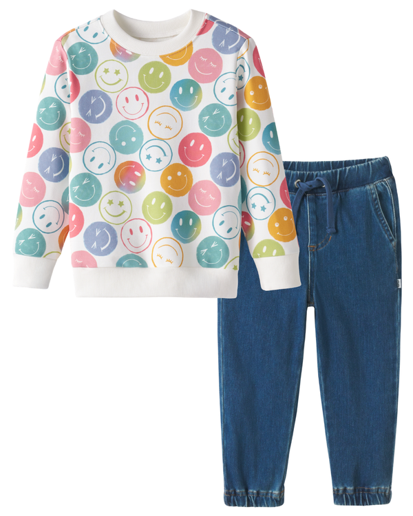 Positive Vibes Crewneck Sweatshirt outfit
