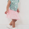 Video of children wearing a Pink Blossom tutu skort and coordinating top
